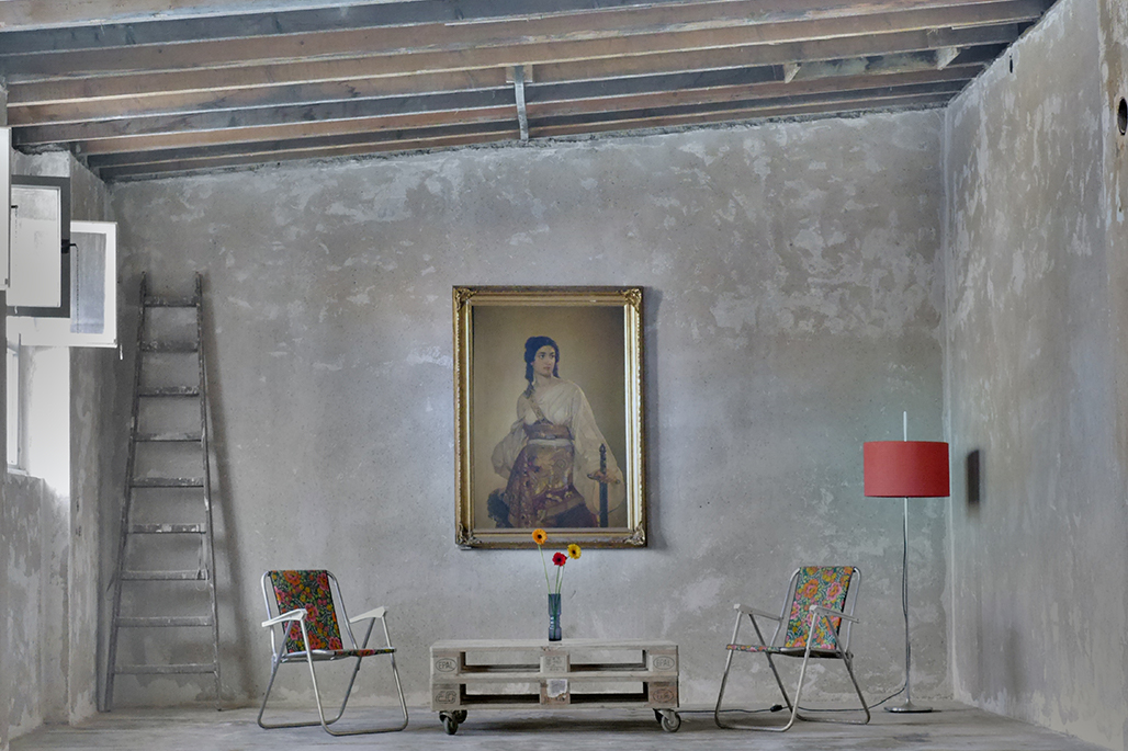 Innenansicht Atelier Rohzustand
